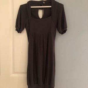 Charcoal Gray Stretch Dress with Schall